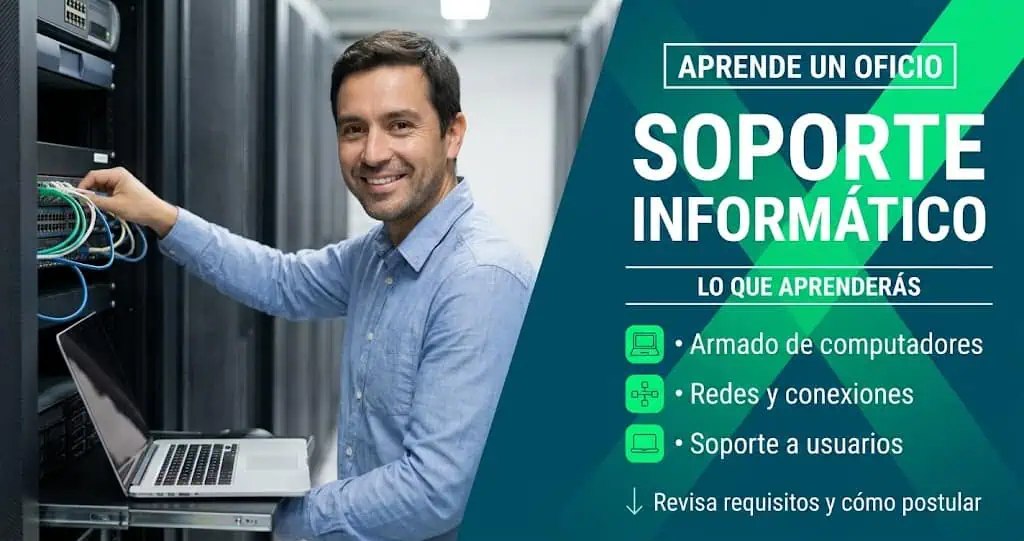 Curso de Soporte y Redes Informáticas gratis: técnico en computación